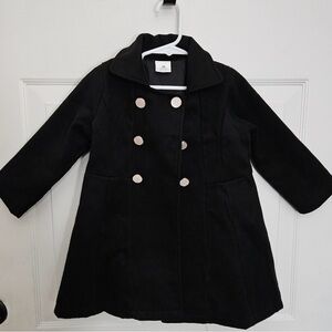 Marie Nicole Clothing Girls Size M(3 years) Black Button up Coat